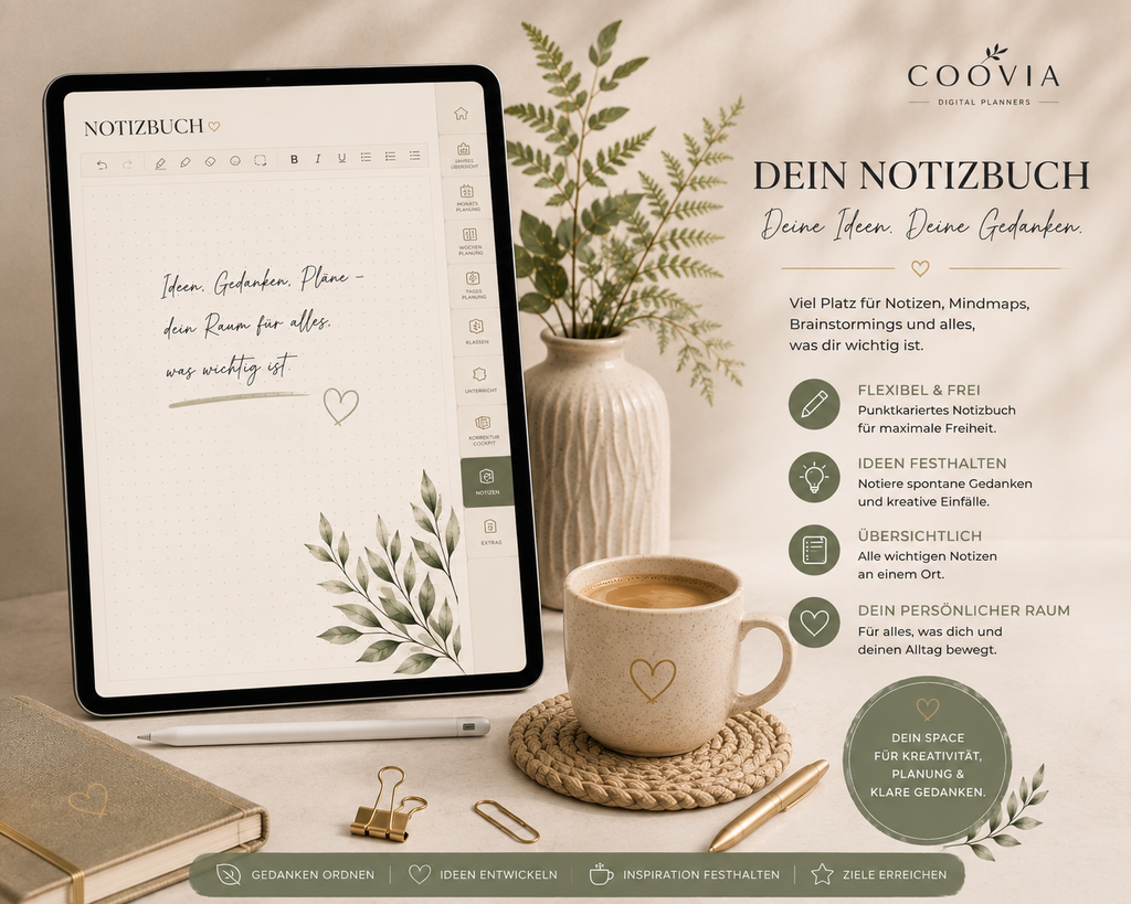 Digitaler Lehrerkalender 2026/2027 – 1.578 Seiten für Goodnotes & iPad