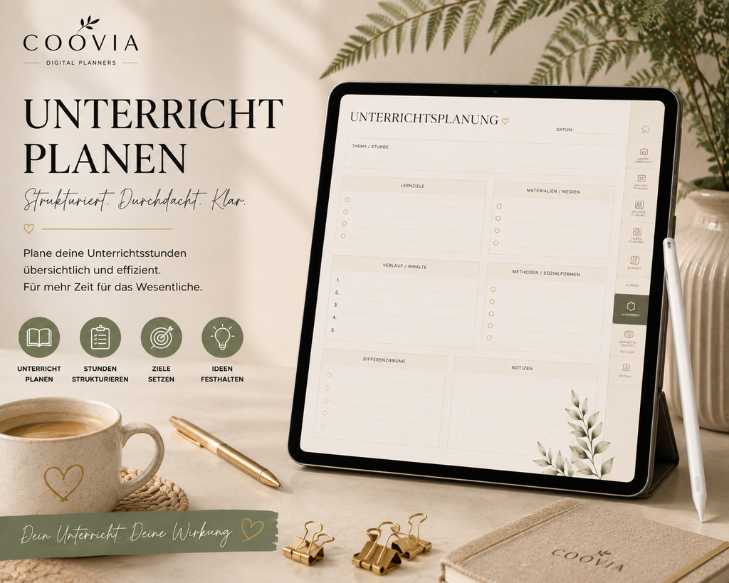 Digitaler Lehrerkalender 2026/2027 – 1.578 Seiten für Goodnotes & iPad
