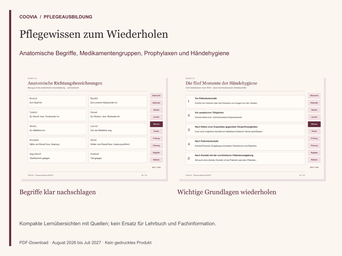 Digitaler Pflege-Ausbildungsplaner 2026/2027