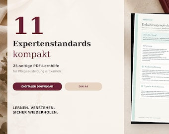 11 Expertenstandards Pflege – digitales Produkt von COOVIA