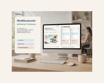 Medikamente & Medikamentenrechnung Pflege PDF – digitales Produkt von COOVIA