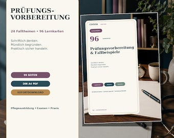 Prüfungsvorbereitung Pflege PDF – digitales Produkt von COOVIA