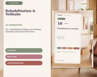 Rehabilitation & Teilhabe Lernkarten PDF – digitales Produkt von COOVIA