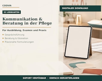Kommunikation & Beratung Pflege PDF – digitales Produkt von COOVIA