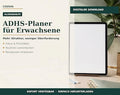 ADHS Planer für Erwachsene – digitales Produkt von COOVIA
