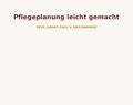 Pflegeplanung PESR und SMART Ziele PDF – digitales Produkt von COOVIA