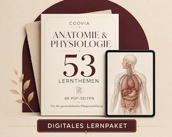 Anatomie & Physiologie Pflege – digitales Produkt von COOVIA