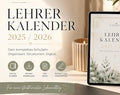 Digitaler Lehrerkalender 2026/27 auf Deutsch – digitales Produkt von COOVIA