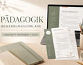 Bewerbungsvorlage Pädagogik – Lebenslauf, Anschreiben & Bewerbungs-Kompass – digitales Produkt von COOVIA