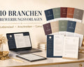 10 Branchen Bewerbungsvorlagen Bundle – Lebenslauf, Anschreiben & ATS-Kompass – digitales Produkt von COOVIA
