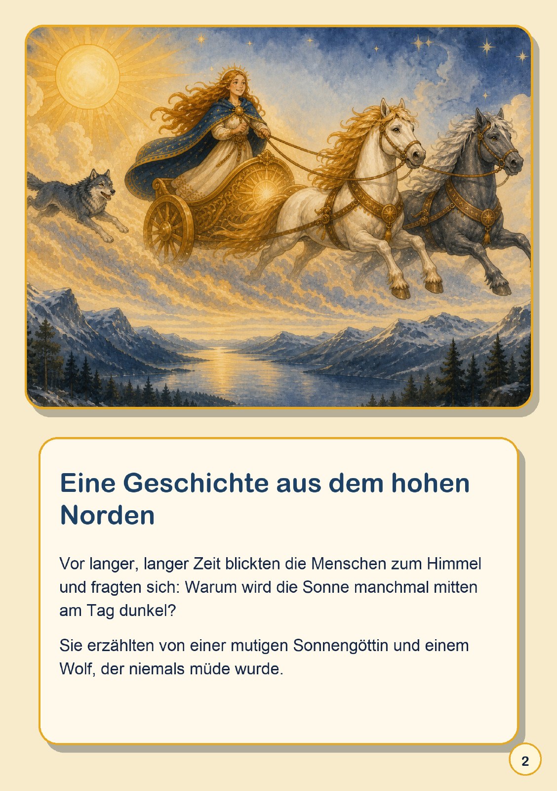 Die Himmelsjagd von Sól und Sköll – Kinderbuch über Sonnenfinsternisse als PDF